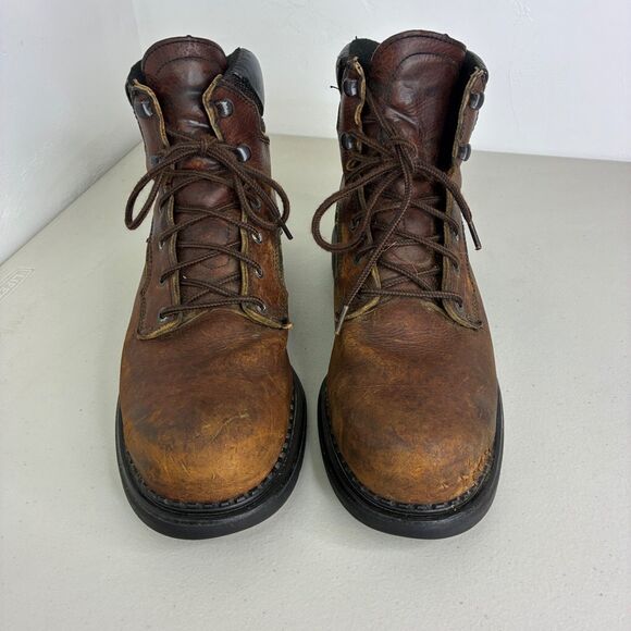 Red Wing Boots 12 D Brown Leather 926 DynaForce Waterproof Work Soft Toe - Picture 4 of 9